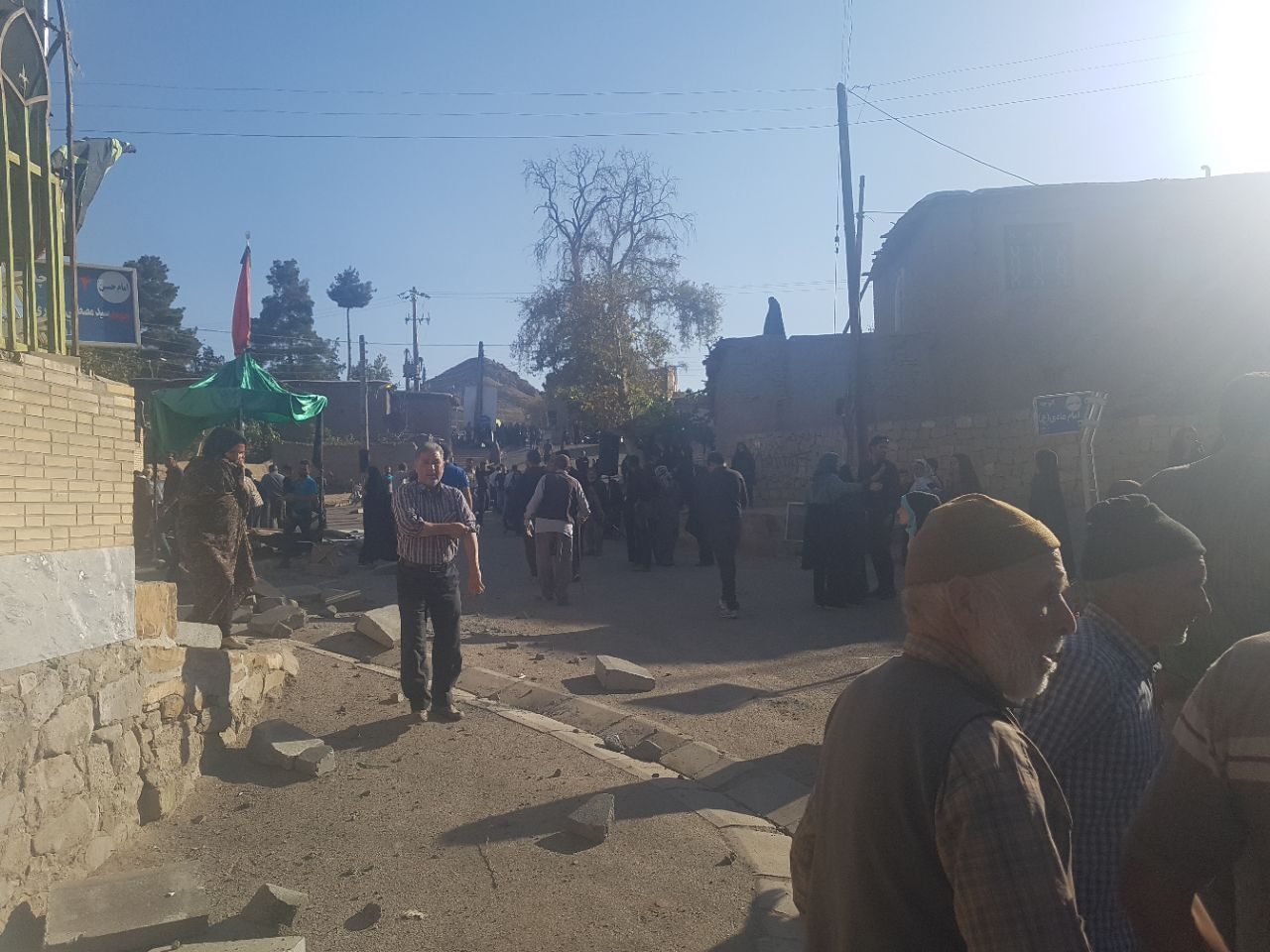 (تصویر) بر اثر برخورد جرثقیل با هیات عزاداران