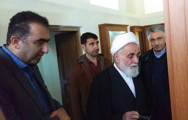 (تصاویر) حجت‌الاسلام ناطق نوری در خانه نیمایوشیج