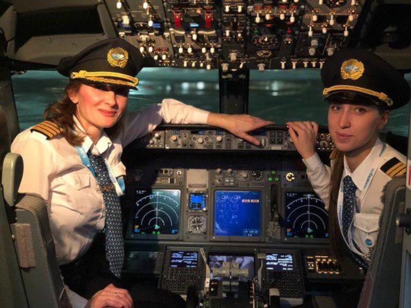 نخستین پرواز جنجالی هواپیمای روسی با خلبانان زن