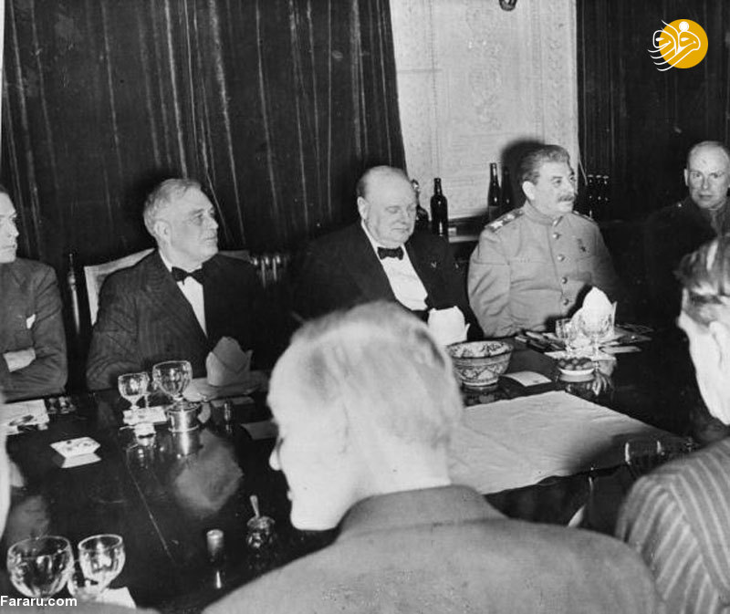 (تصاویر) در نشست تهران بین روزولت، استالین و چرچیل چه گذشت؟ (تصاویر) در نشست تهران بین روزولت، استالین و چرچیل چه گذشت؟