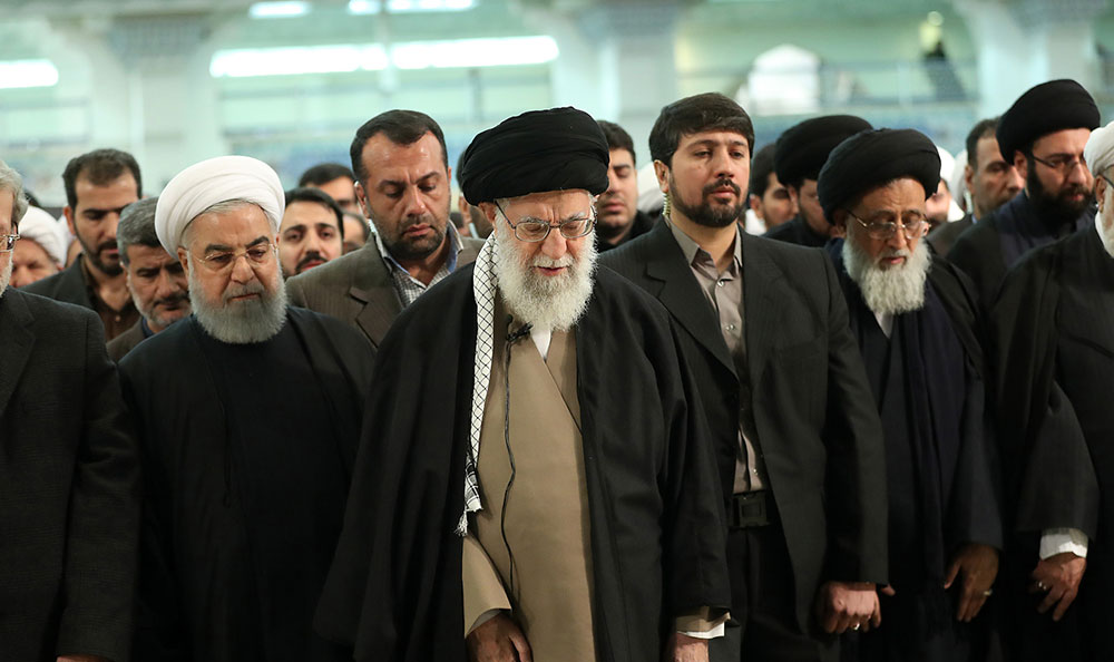 (تصاویر) مراسم تشییع و اقامه نماز بر پیکر آیت‌الله هاشمی شاهرودی