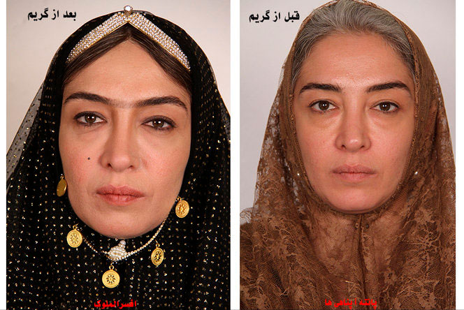 (تصاویر) بازیگران سریال «بانوی عمارت» قبل و بعد از گریم