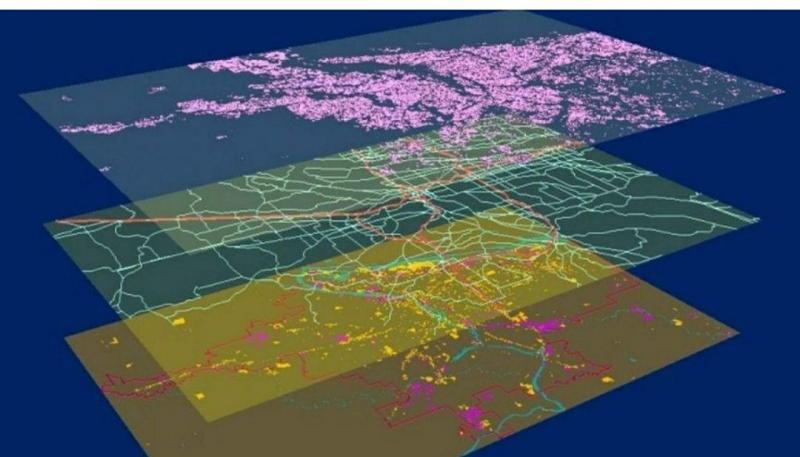 تشخیص مسیر سیلاب با استفاده از GIS