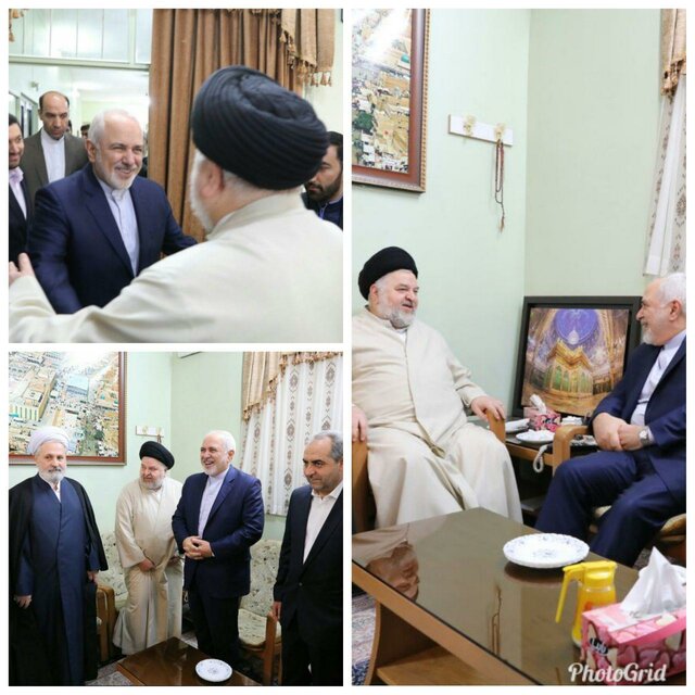 ظریف با نماینده آیتالله سیستانی دیدار کرد ظریف با نماینده آیتالله سیستانی دیدار کرد