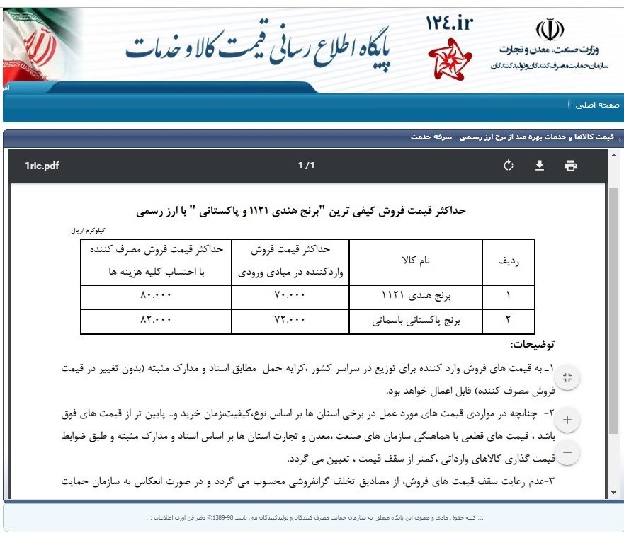 برنج ایرانی تا ۲۵ هزار تومان بالا رفت