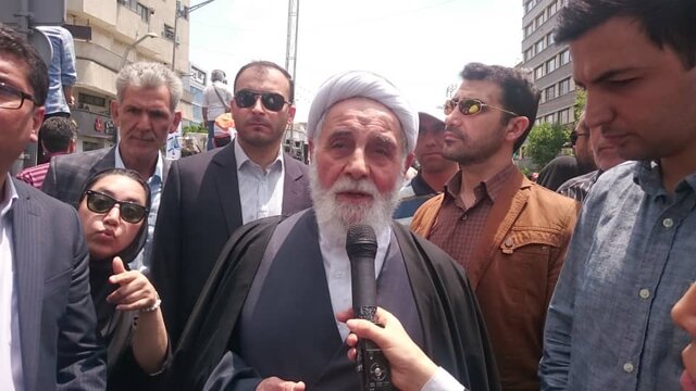 (تصویر) حضور ناطق نوری در راهپیمایی روز قدس