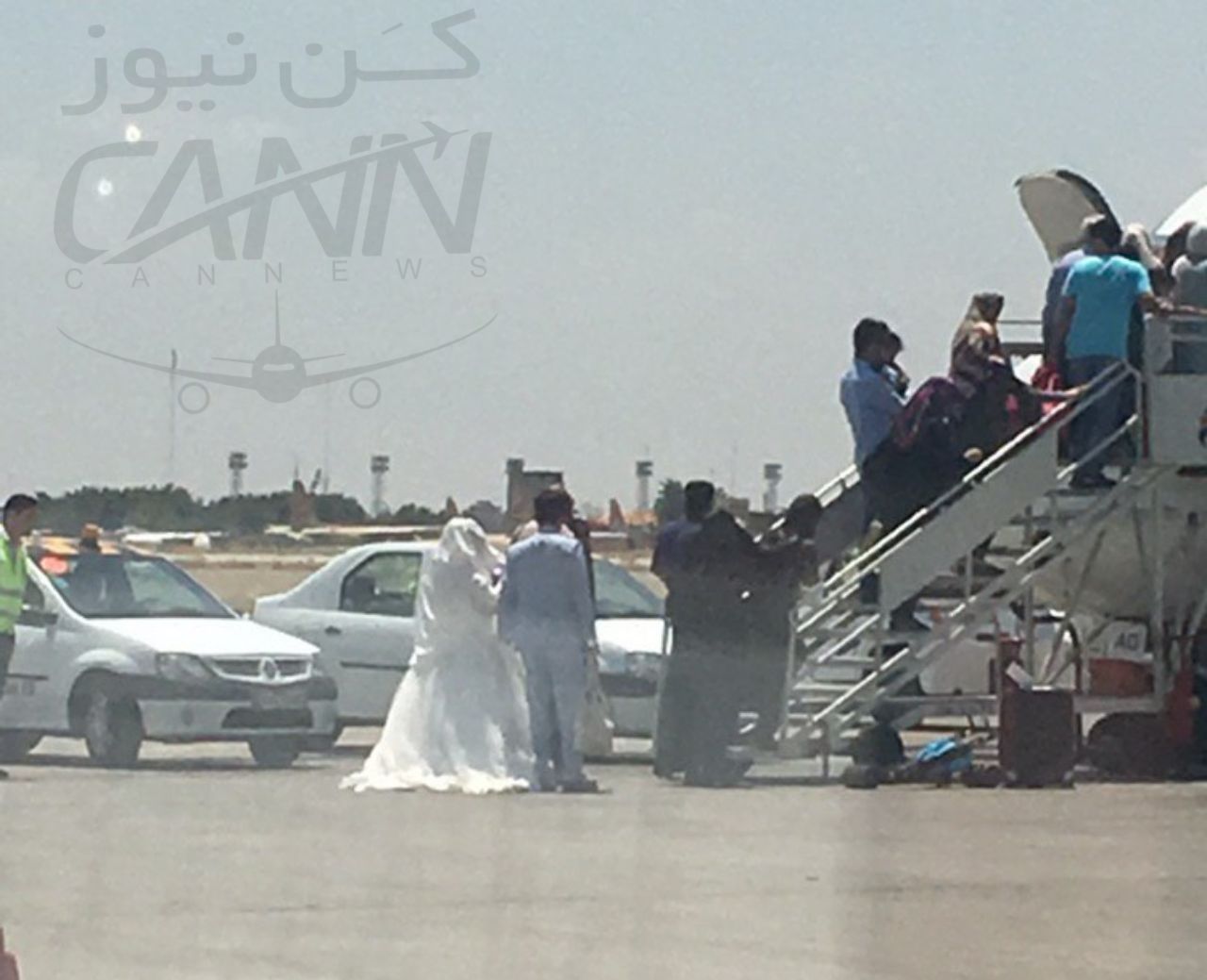 (عکس) پرواز عروس و داماد از فرودگاه مهرآباد تهران!
