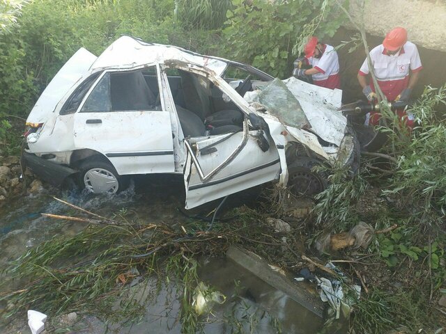 (تصویر) مرگ هفت نفر بر اثر واژگونی پراید