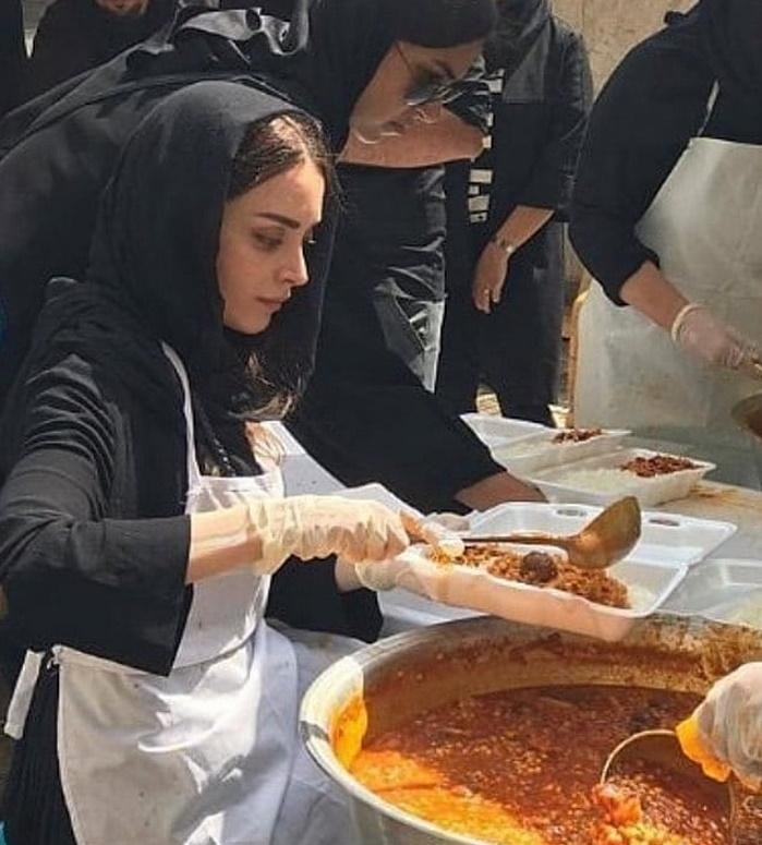 (عکس) بهنوش طباطبایی پای دیگ قیمه محرم (عکس) بهنوش طباطبایی پای دیگ قیمه محرم