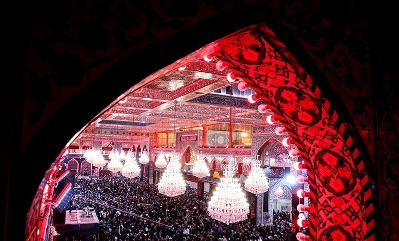 (تصاویر) شب اربعین در بین الحرمین