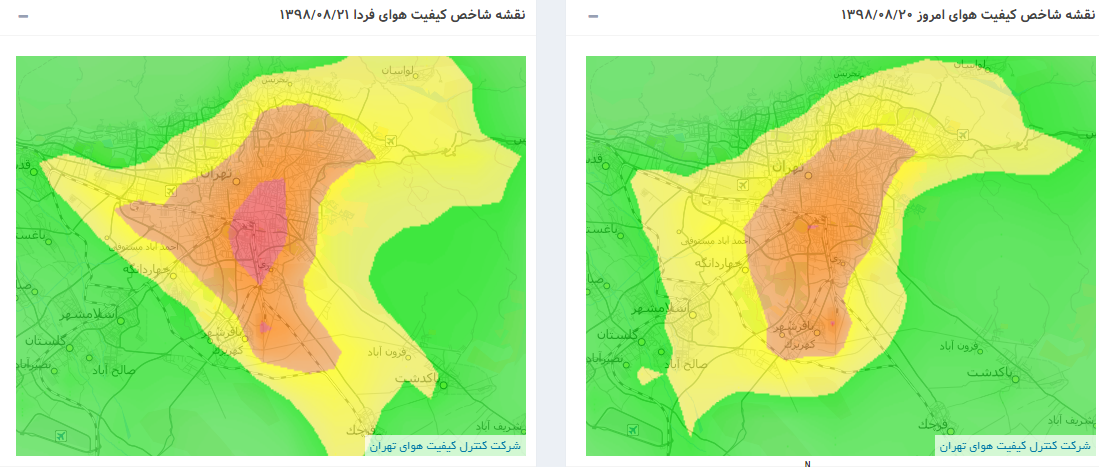 در پی آلودگی هوا برخی مدارس ابتدایی استان تهران فردا تعطیل شدند