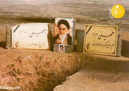 تصاویر کمتر دیده شده از مراسم خاکسپاری امام(ره)