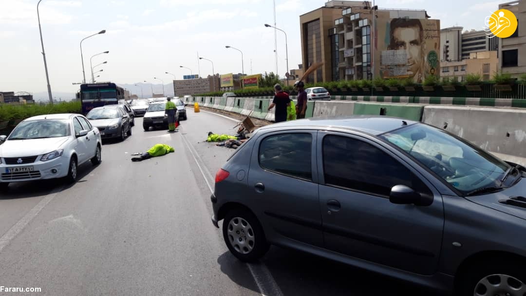 (تصاویر) مرگ دلخراش پاکبانان پل سید خندان