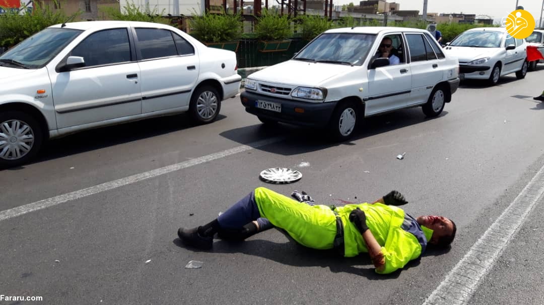 (تصاویر) مرگ دلخراش پاکبانان پل سید خندان