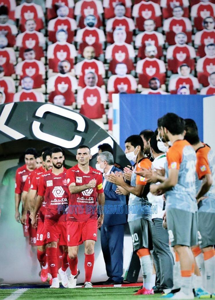 (عکس) تونل افتخار سایپایی‌ها برای پرسپولیس