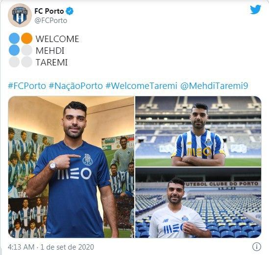 لشگر ۳۰ هزارنفری طارمی در پورتو