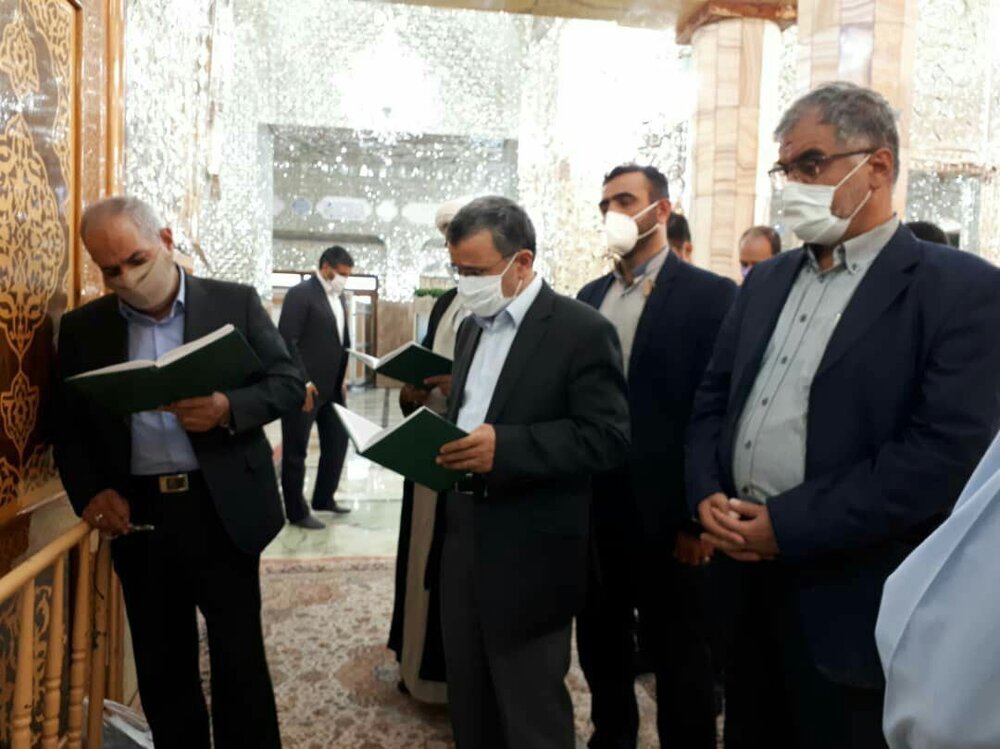 تصاویری از حضور احمدی‌نژاد در قم