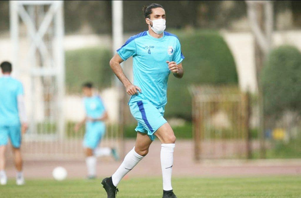 (عکس) شرایط خاص و متفاوت تمرین استقلال