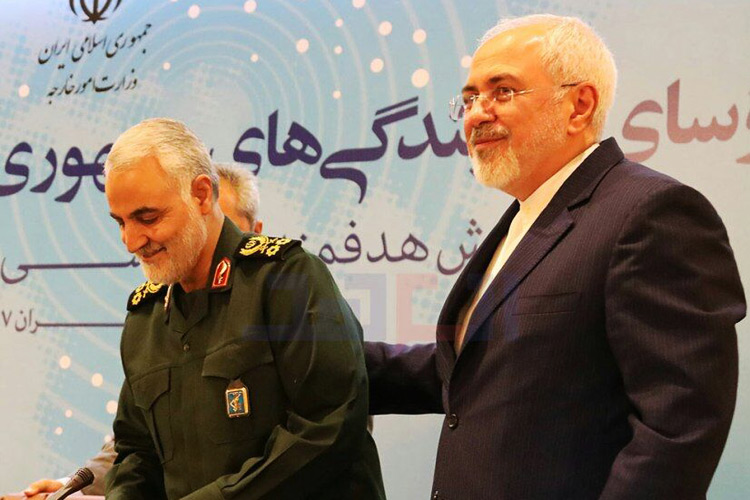 ظریف و شهید سلیمانی 