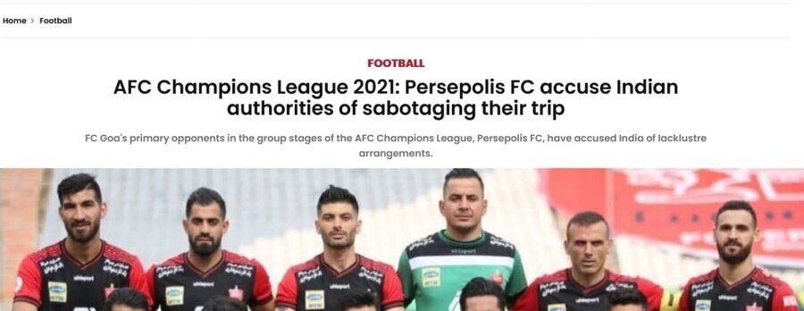 (عکس) پست اینستاگرام دردسرساز پرسپولیسی‌ها در هند