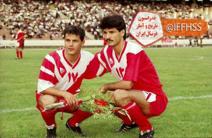(عکس) روزگاری که علی دایی در پرسپولیس ۱۲ می‌پوشید