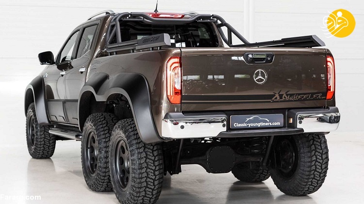 پیکاپ بنز X-Class 6X6 (تصاویر) وانت وحشی و شش چرخ بنز