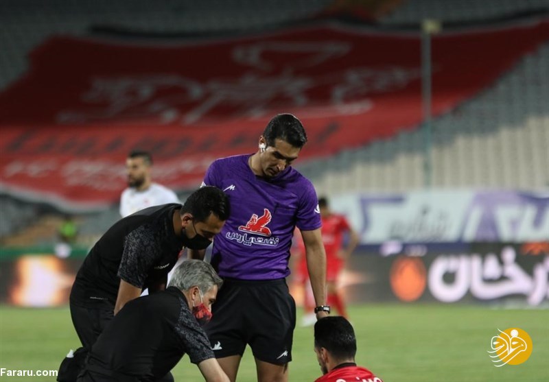 (عکس) وقتی بسته مکالمه به کمک داوران سوپرجام آمد!