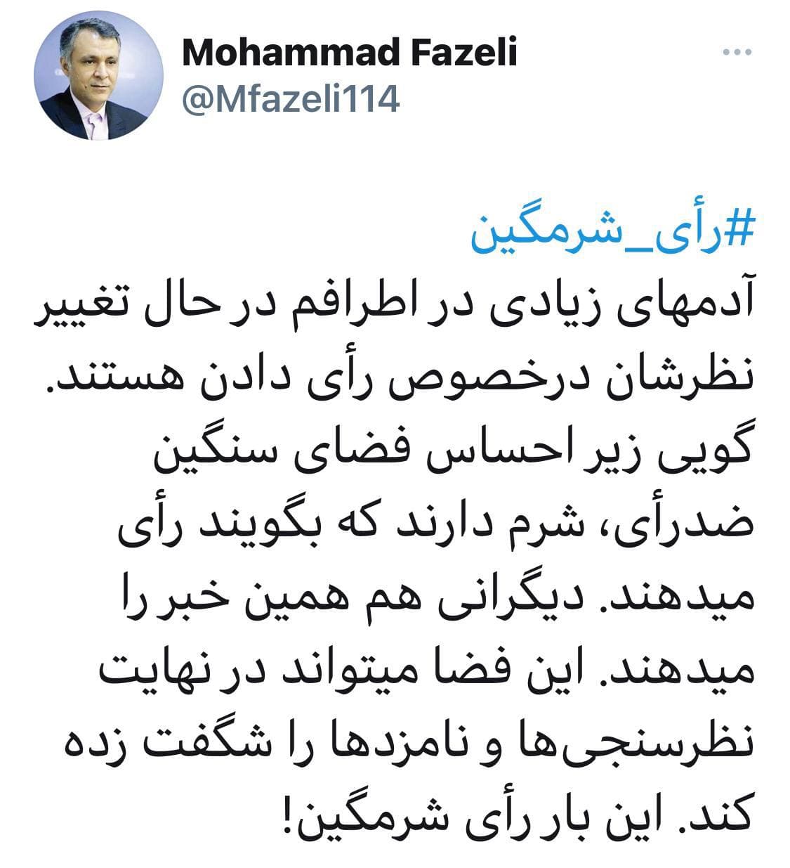 آیا آرای شرمگین همه را دچار بهت خواهد کرد؟!