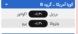 ساعت بازی‌های فوتبال امروز یورو ۲۰۲۰ و کوپا آمه ریکا ۶ تیر ۱۴۰۰