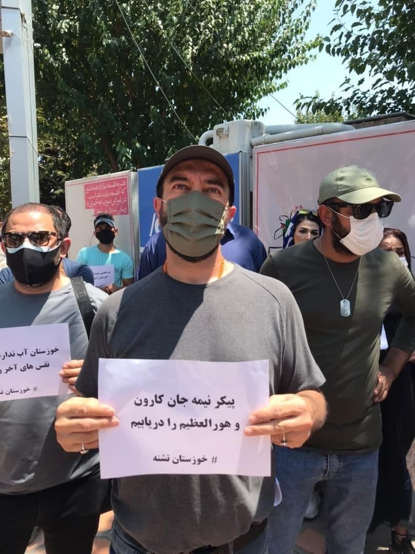 (تصاویر) تجمع هنرمندان در حمایت از خوزستان (تصاویر) تجمع هنرمندان در حمایت از خوزستان