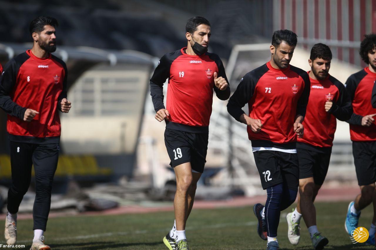 (عکس) حضور غیرمنتظره مهاجم محبوب در تمرین پرسپولیس