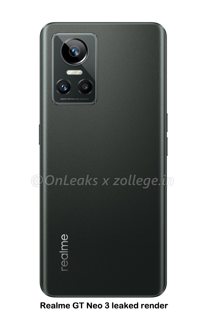 افشای مشخصات و طراحی گوشی هوشمند ریلمی GT Neo 3 افشای مشخصات و طراحی گوشی هوشمند ریلمی GT Neo 3