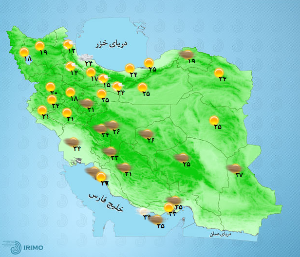 آب و هوای کشور 