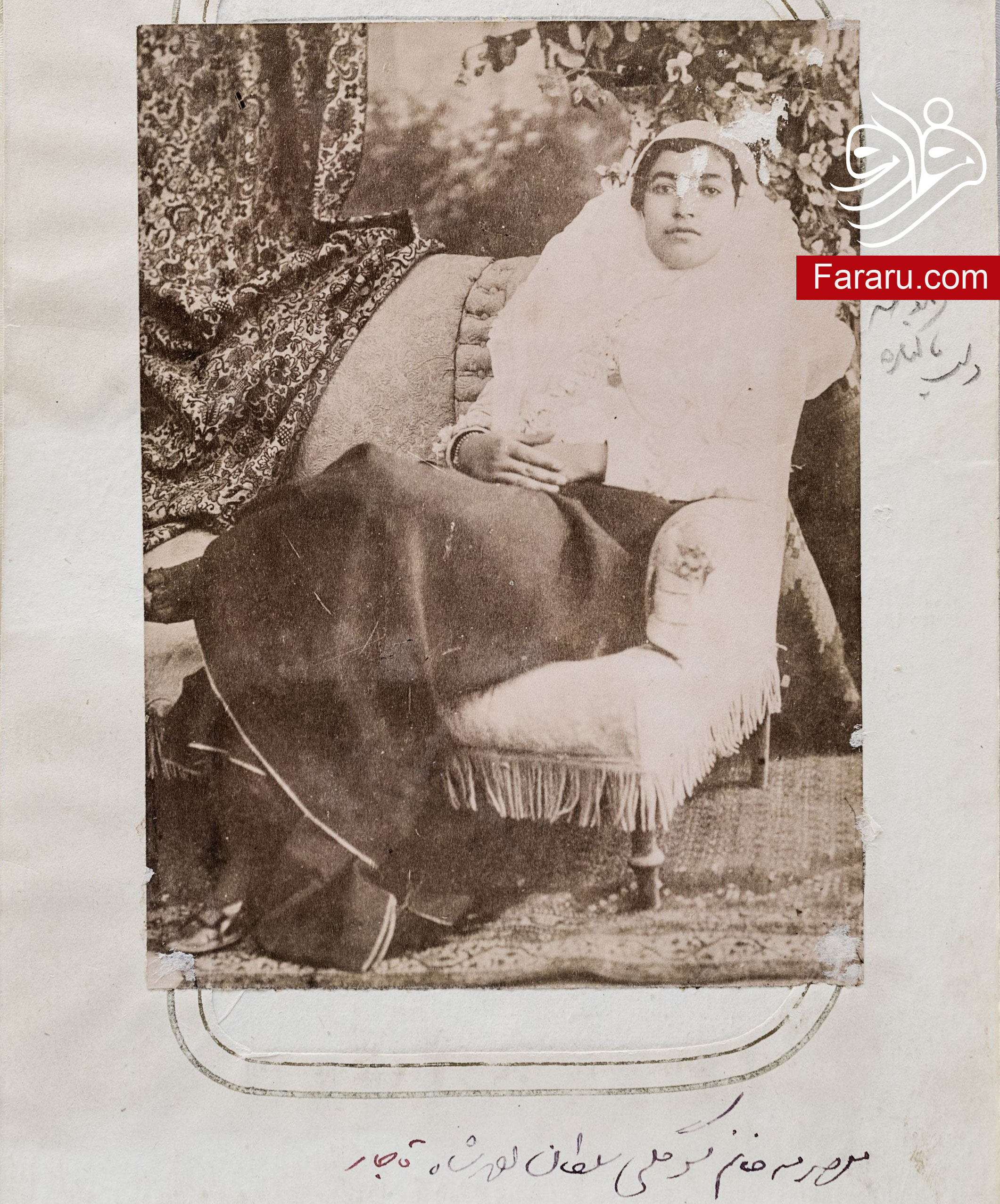 عکس‌های دیده نشده از سوگلی‌های دربار احمد شاه قاجار و ولیعهدش