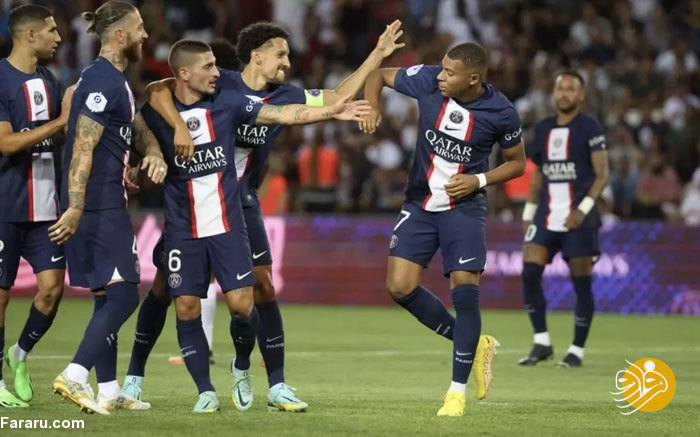 (عکس) تبریک خشن بازیکنان PSG به امباپه!