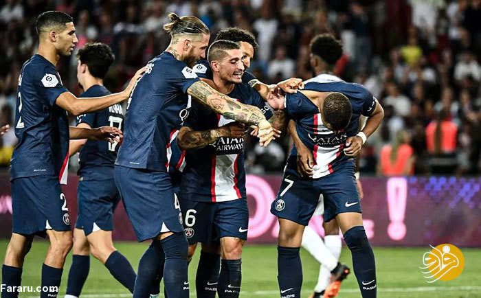 (عکس) تبریک خشن بازیکنان PSG به امباپه!