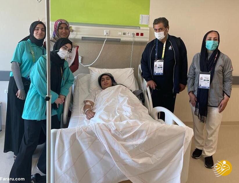 (عکس) آخرین وضعیت مصدومیت محدثه حسینی؛ ملی‌پوش جودو به تهران منتقل می‌شود