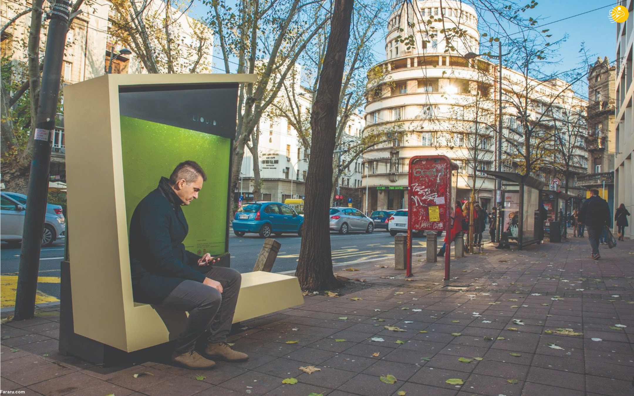 (تصاویر) ماجرای نصب درختان مایع بیوتکنولوژیکی در اصفهان