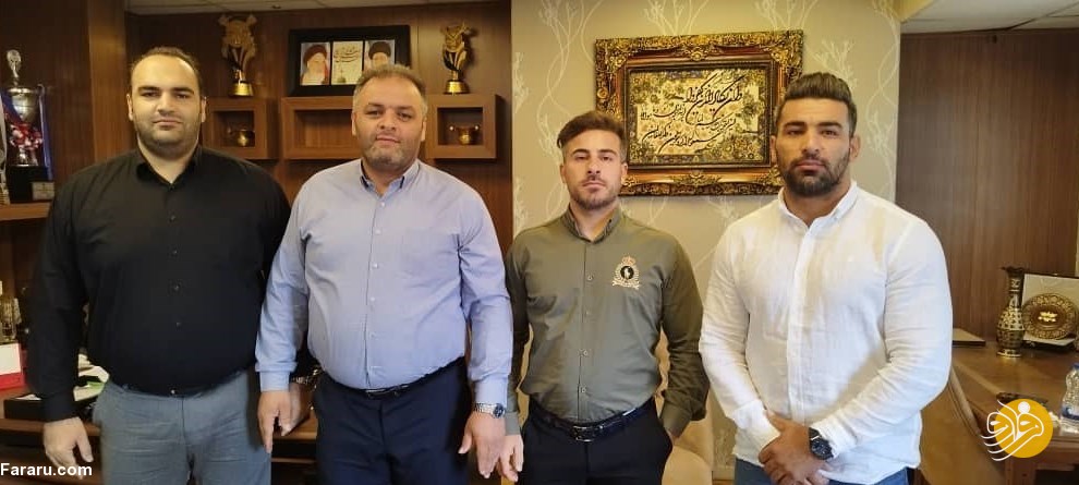 (عکس) پایان تنش‌ها؛ آشتی‌کنان دو کشتی‌گیر جنجالی