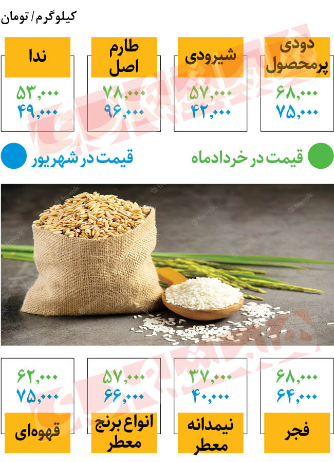 قیمت برنج 