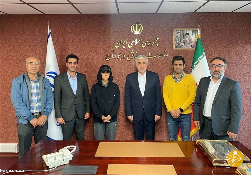(عکس) دیدار الناز رکابی با وزیر ورزش