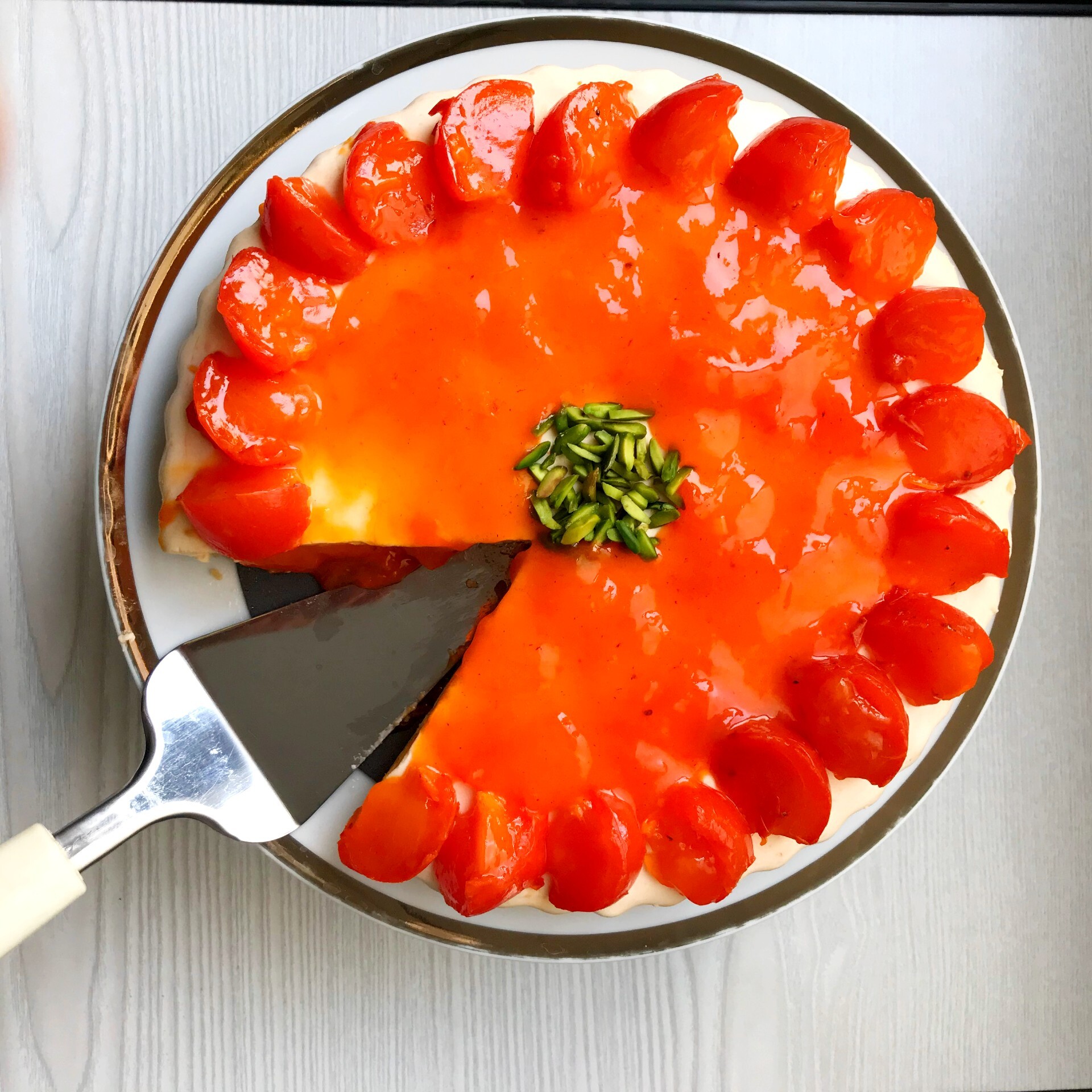چیز کیک خرمالو