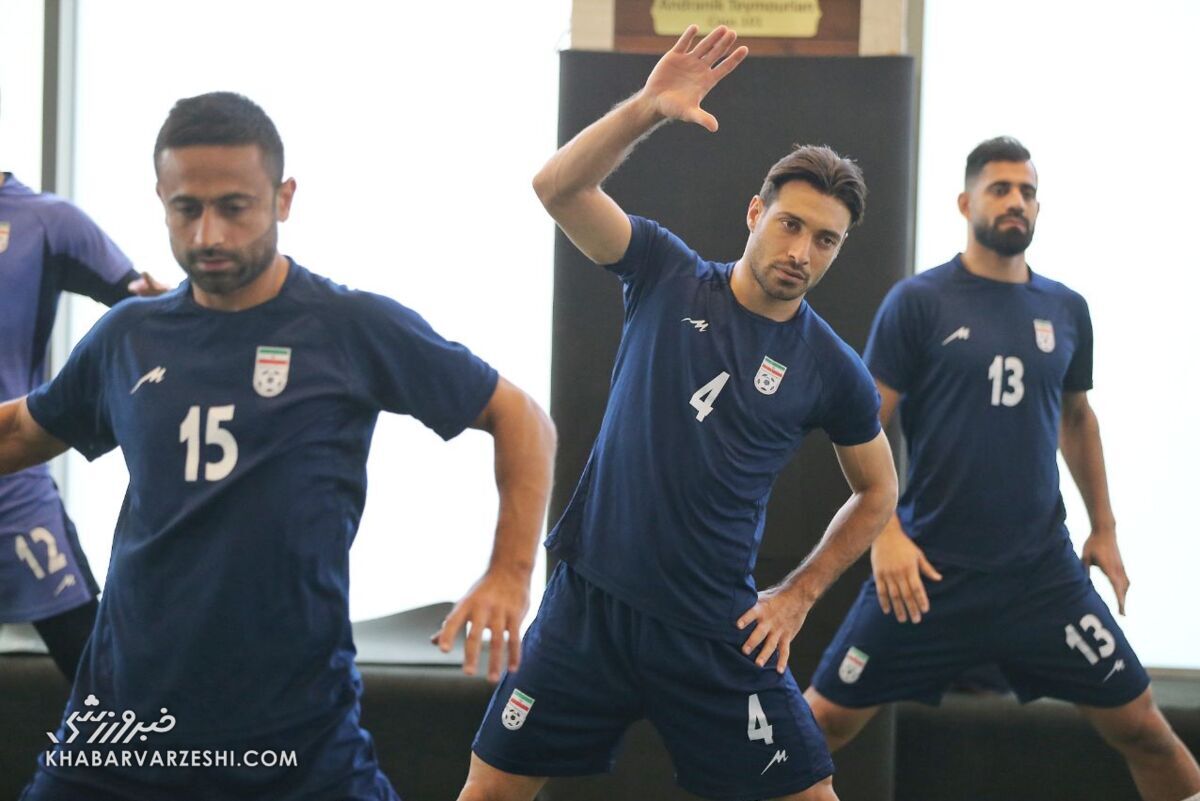 (عکس) پس از کش و قوس‌ها؛ دو پرسپولیسی در تمرین تیم ملی