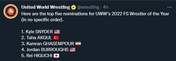 یک ایرانی در جمع بهترین های 2022