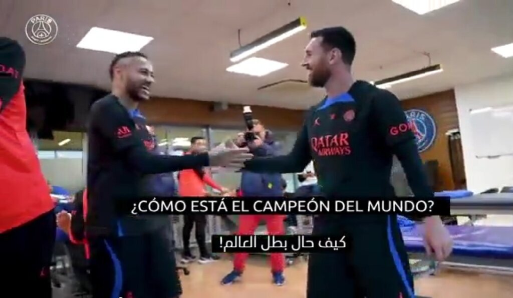 (عکس) برخورد احساسی نیمار با مسی در بازگشت به پاریس