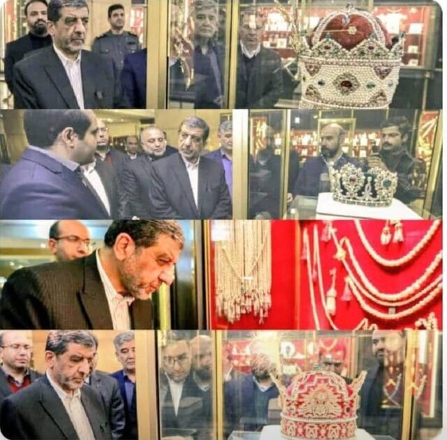 (تصویر) ضرغامی به ادعاها و شایعات درباره دو تاج سلطنتی پایان داد
