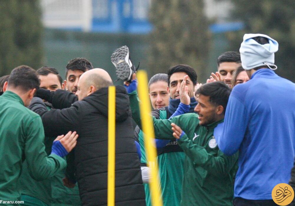 (عکس)شوخی عجیب مهدی قائدی با سعید مهری