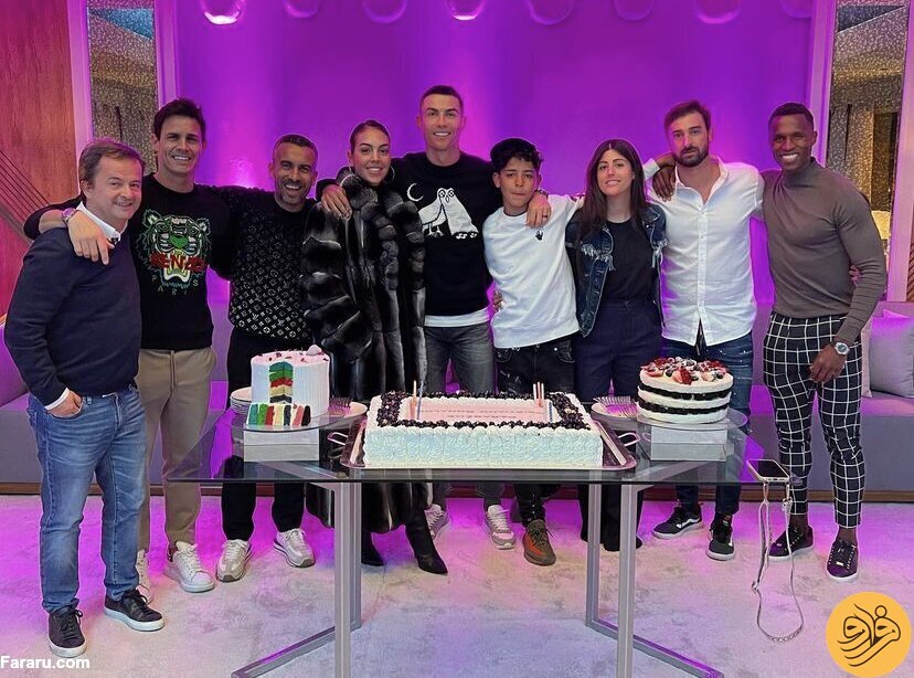 (عکس) لباس جالب کریستیانو رونالدو در تولد ۳۸ سالگی