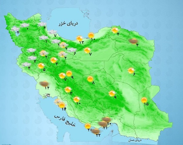 دمای هوای کشور