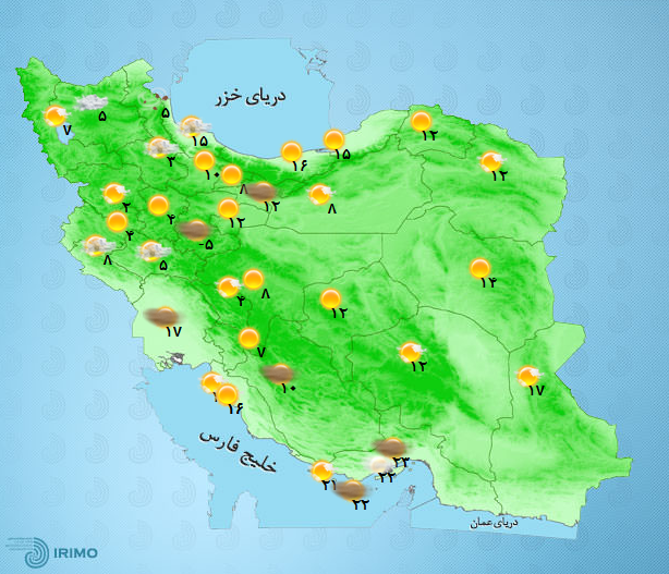 آب و هوای کشور